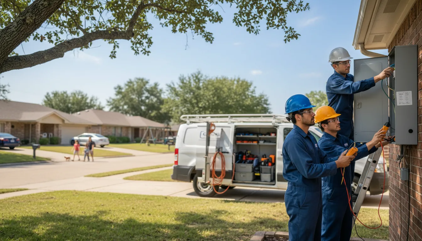 Certified electrician providing emergency electrical services in Elmore City, OK